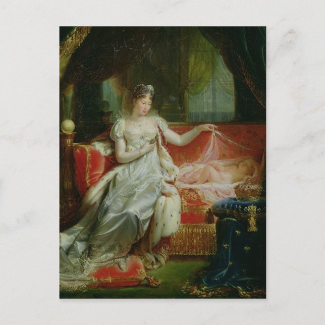 Carte Postale L'impératrice Marie-Louise et le roi de Rome, 1812 (Devant)