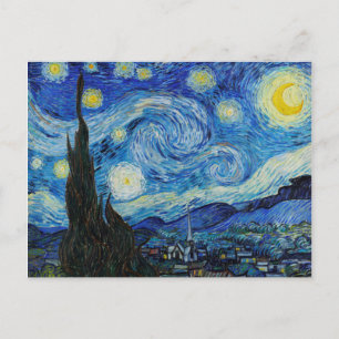 Carte Postale L'impression d'art La Nuit étoilée de Van Gogh