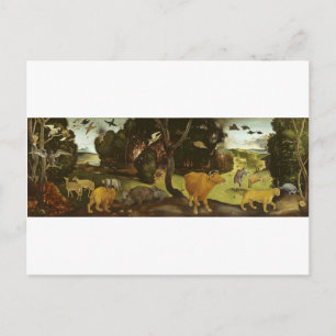 Carte Postale L'incendie de forêt par Piero di Cosimo