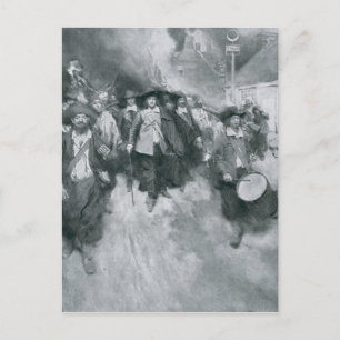 Carte Postale L'incendie de Jamestown