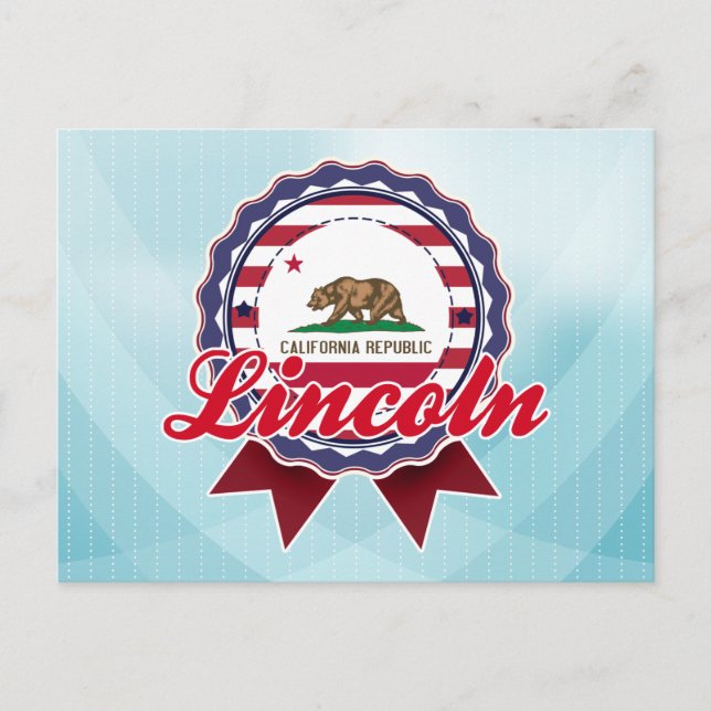 Carte Postale Lincoln, CA (Devant)