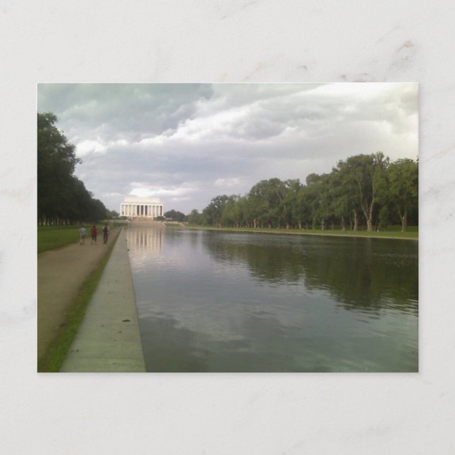 Carte Postale Lincoln Memorial and Reflecting Pool (Devant)
