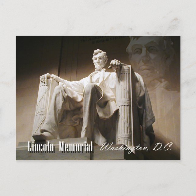 Carte Postale Lincoln Memorial, Washington, D.C. (Devant)
