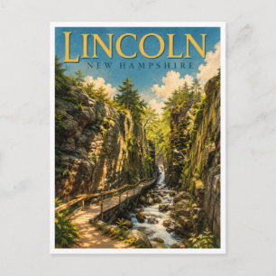 Carte Postale Lincoln New Hampshire Flume Gorge GeoSaga