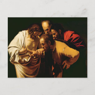 Carte Postale L'incrédulité de St. Thomas, 1602-03