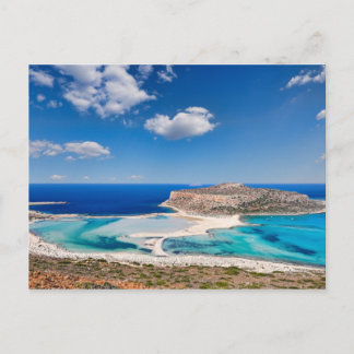 Carte Postale L'incroyable beauté de la lagune de Balos avec le