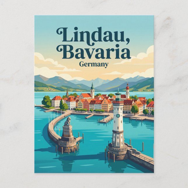 Carte Postale Lindau Allemagne (Devant)