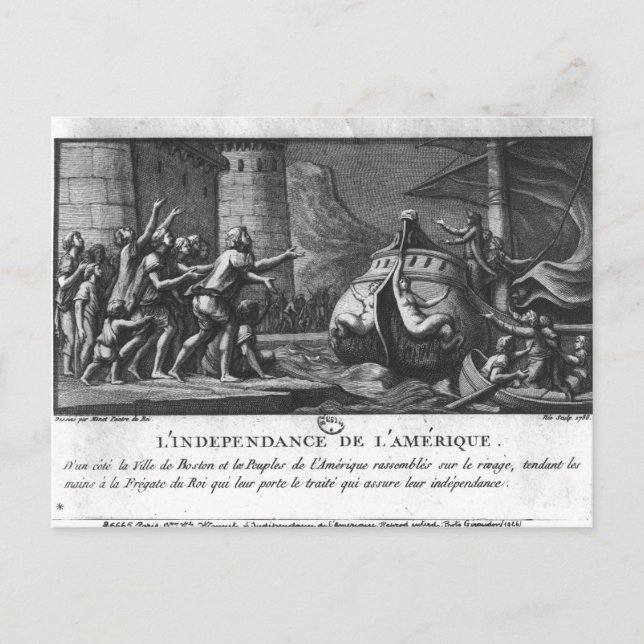 Carte Postale L'indépendance américaine (Devant)