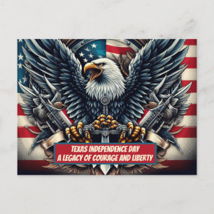 Carte Postale L'indépendance du Texas Un héritage de courage et 