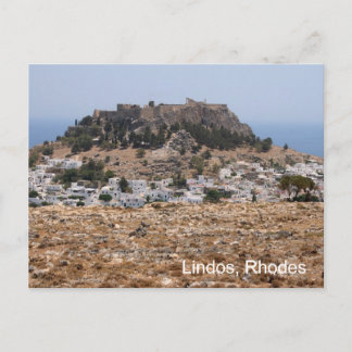 Carte Postale Lindos, Rhodes