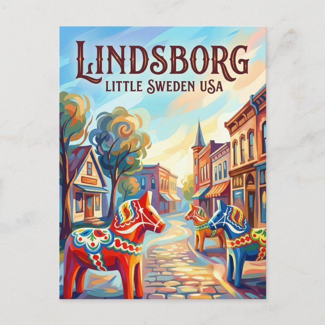 Carte Postale Lindsborg États-Unis (Devant)