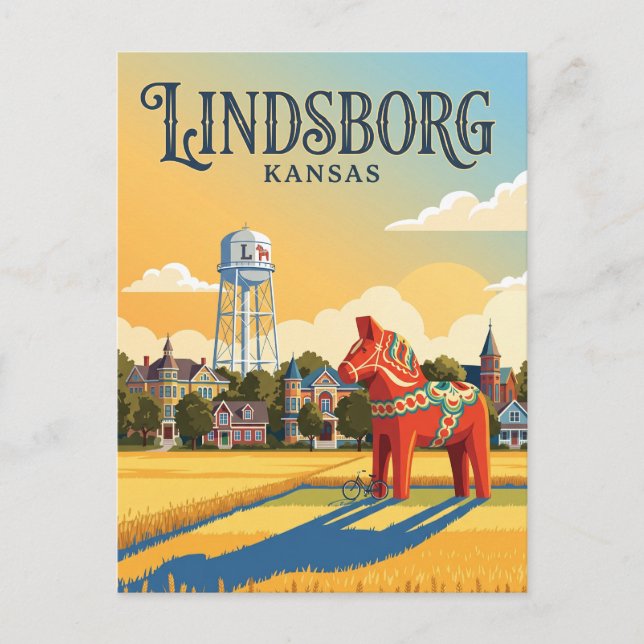 Carte Postale Lindsborg Kansas (Devant)