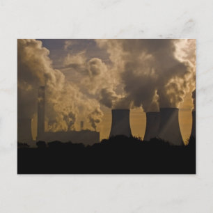 Carte Postale L'industrie pollue l'atmosphère