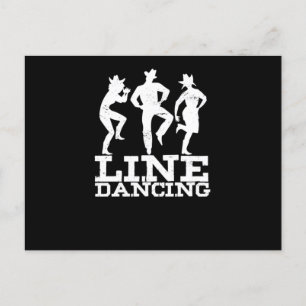 Carte Postale Line Dancing Cowgirl Cowboy Country Music Cadeau