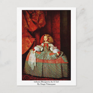 Carte Postale L'Infante Margarita En Fille Par Diego Velazquez