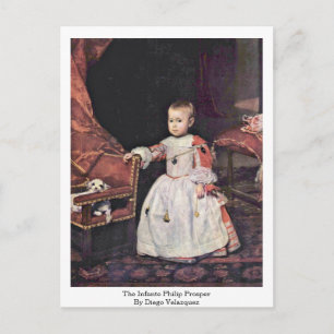 Carte Postale L'Infante Philip Prosper Par Diego Velazquez