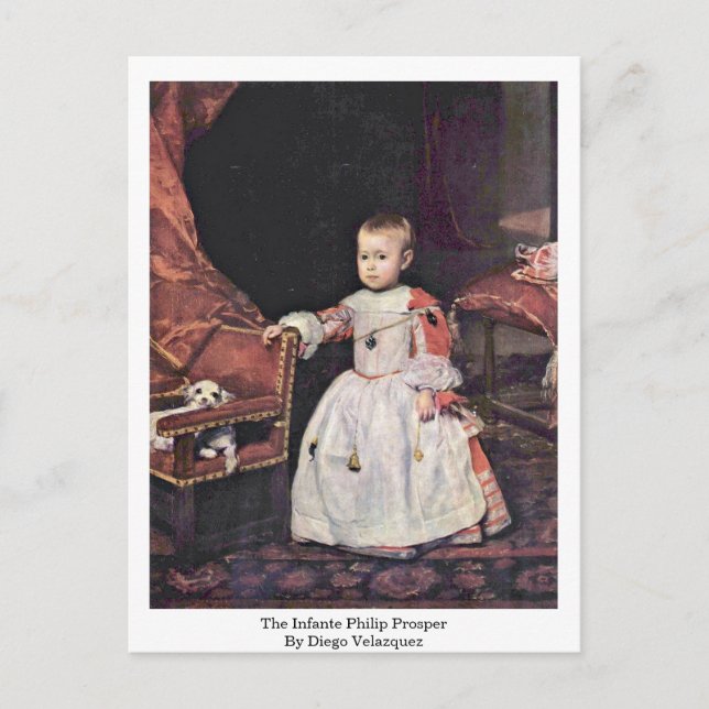Carte Postale L'Infante Philip Prosper Par Diego Velazquez (Devant)