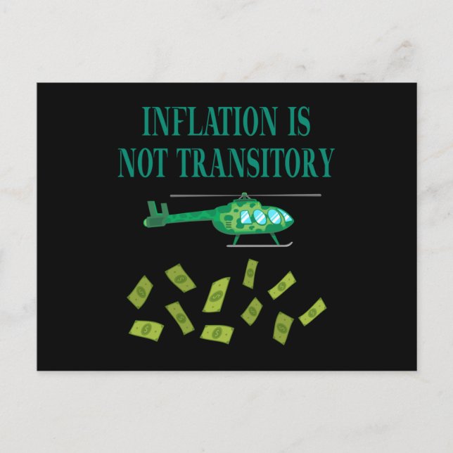 Carte Postale L'inflation n'est pas transitoire (Devant)