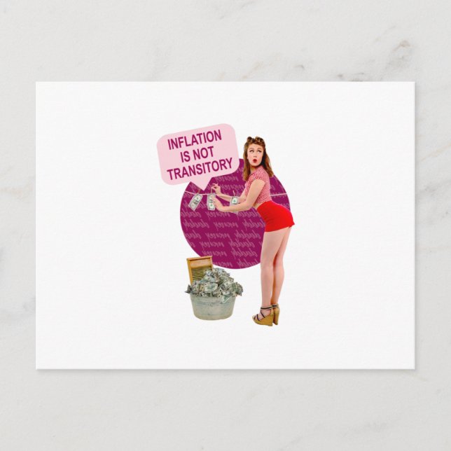 Carte Postale L'inflation n'est pas transitoire (Devant)