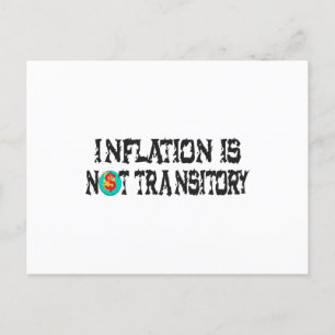 Carte Postale L'inflation n'est pas transitoire