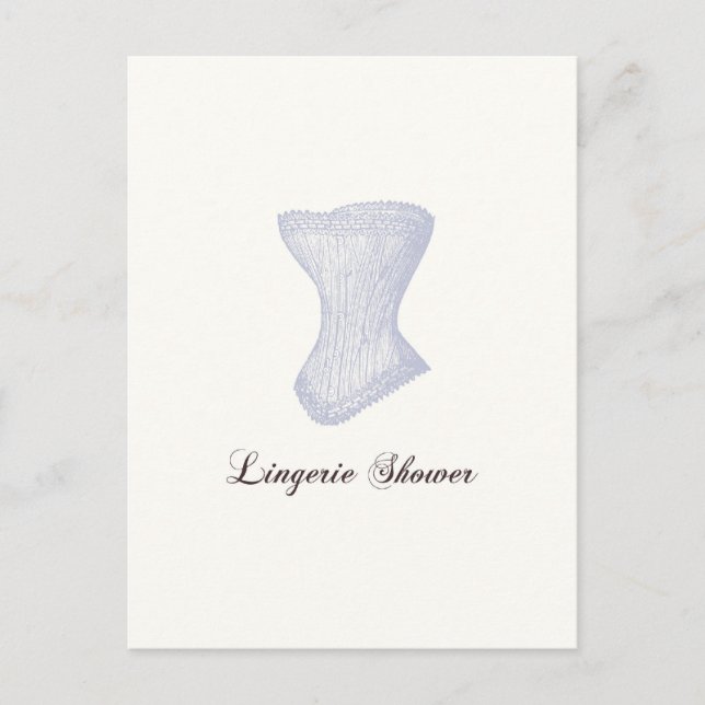 Carte postale Lingerie Douche (Devant)