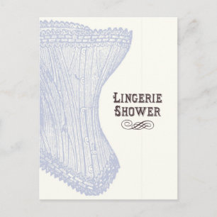 Carte postale Lingerie Douche