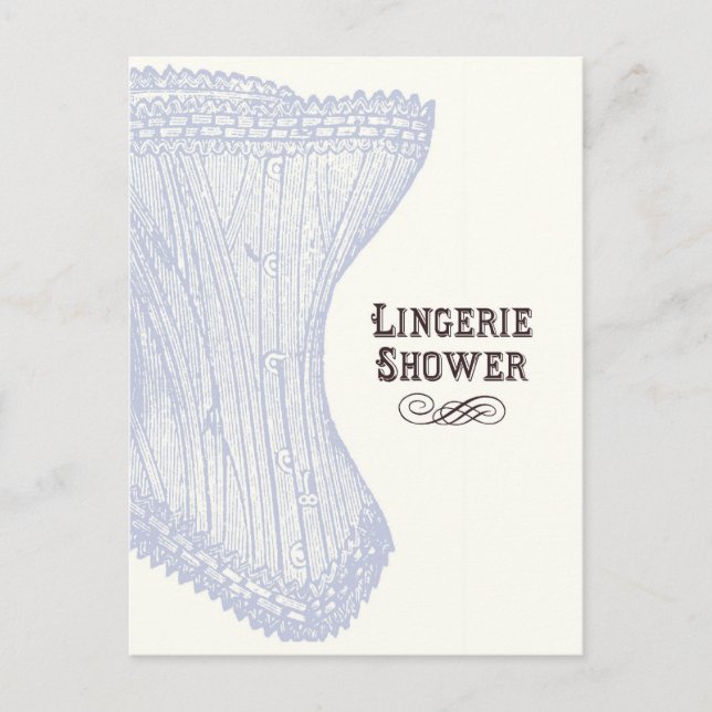 Carte postale Lingerie Douche (Devant)