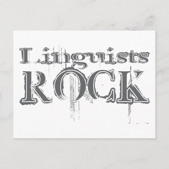 Carte Postale Linguistes Rock (Devant)