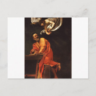 Carte Postale L'inspiration de Saint Matthieu, Caravaggio