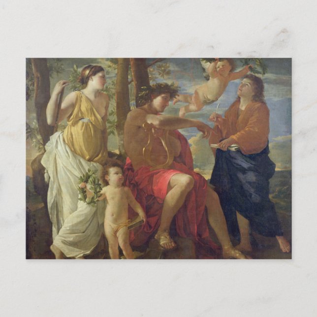 Carte Postale L'inspiration du poète (Devant)