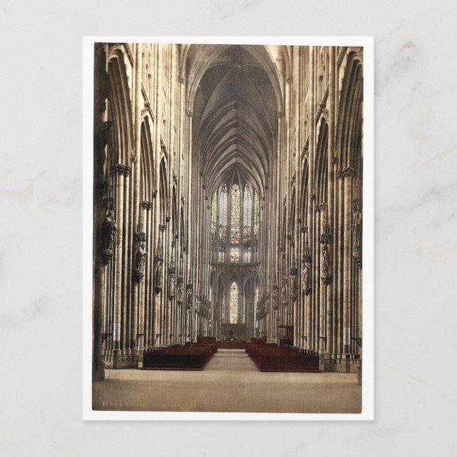 Carte Postale L'intérieur de la cathédrale, Cologne, le Rhin, al (Devant)