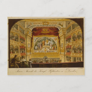 Carte Postale L'intérieur du théâtre royal de Dresde