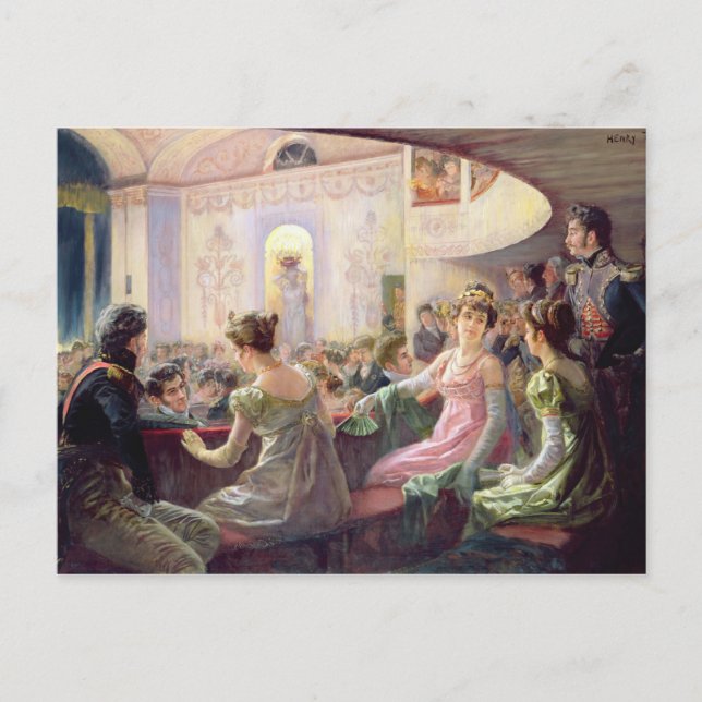 Carte Postale L'intervalle au théâtre (Devant)