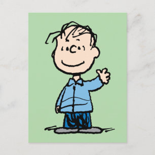 Carte Postale Linus agitant la main