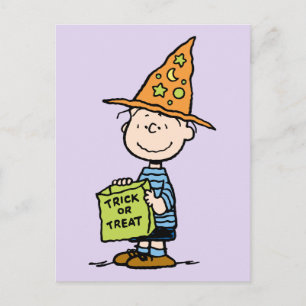 Carte Postale Linus des Peanuts en sorcier pour la tournée des f