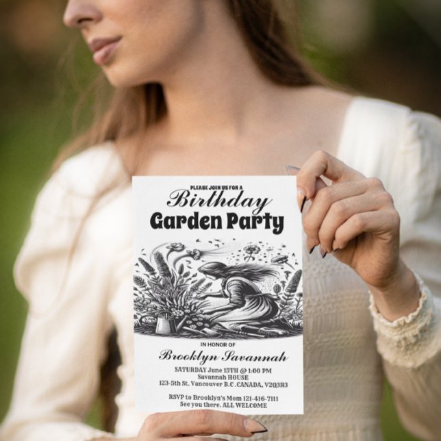 Carte Postale L'invitation à la soirée secrète des jardiniers (Créateur téléchargé)