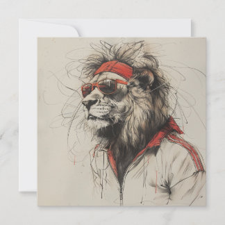 Carte postale Lion