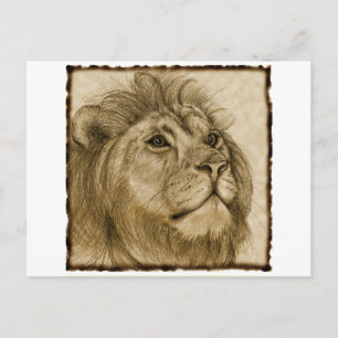 CARTE POSTALE LION