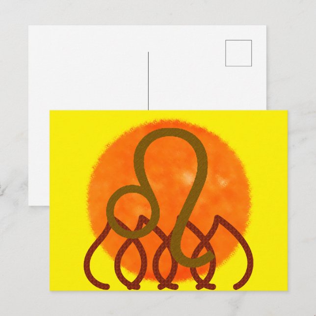 Carte Postale Lion (Devant / Derrière)