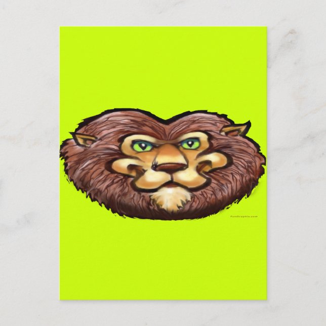 Carte Postale Lion (Devant)