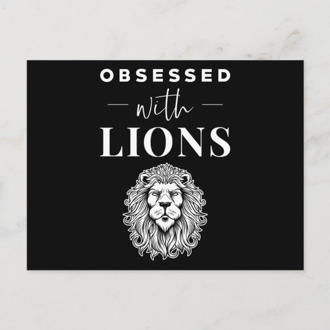 Carte Postale Lion (Devant)