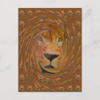 Lion Abstrait Safari Art