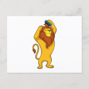 Carte Postale Lion avec Crinière