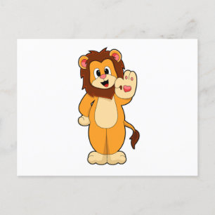Carte Postale Lion avec Crinière
