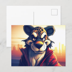Carte Postale Lion Cute