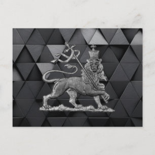 Carte Postale Lion de Juda Jah Rastafari Rasta Reggae Roots INI