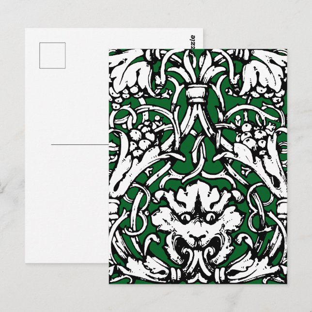 Carte Postale Lion de nouage du début du XXe siècle (Devant / Derrière)