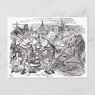 Carte Postale Lion et licorne 1