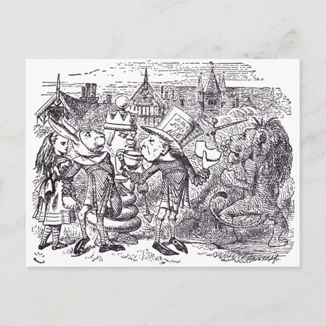 Carte Postale Lion et licorne 1 (Devant)