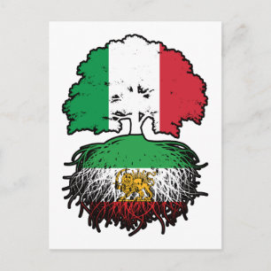 Carte Postale Lion et Soleil aux Racines Iraniennes Cultivé en I